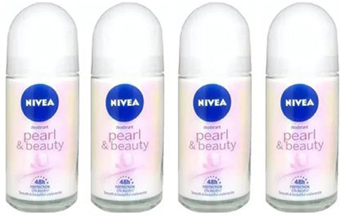 nivea Pearl & Beauty Deodorant Roll-on 4 Units of 25ml Deodorant Roll-on - For Women Deodorant Roll-on - For Women-picture-13