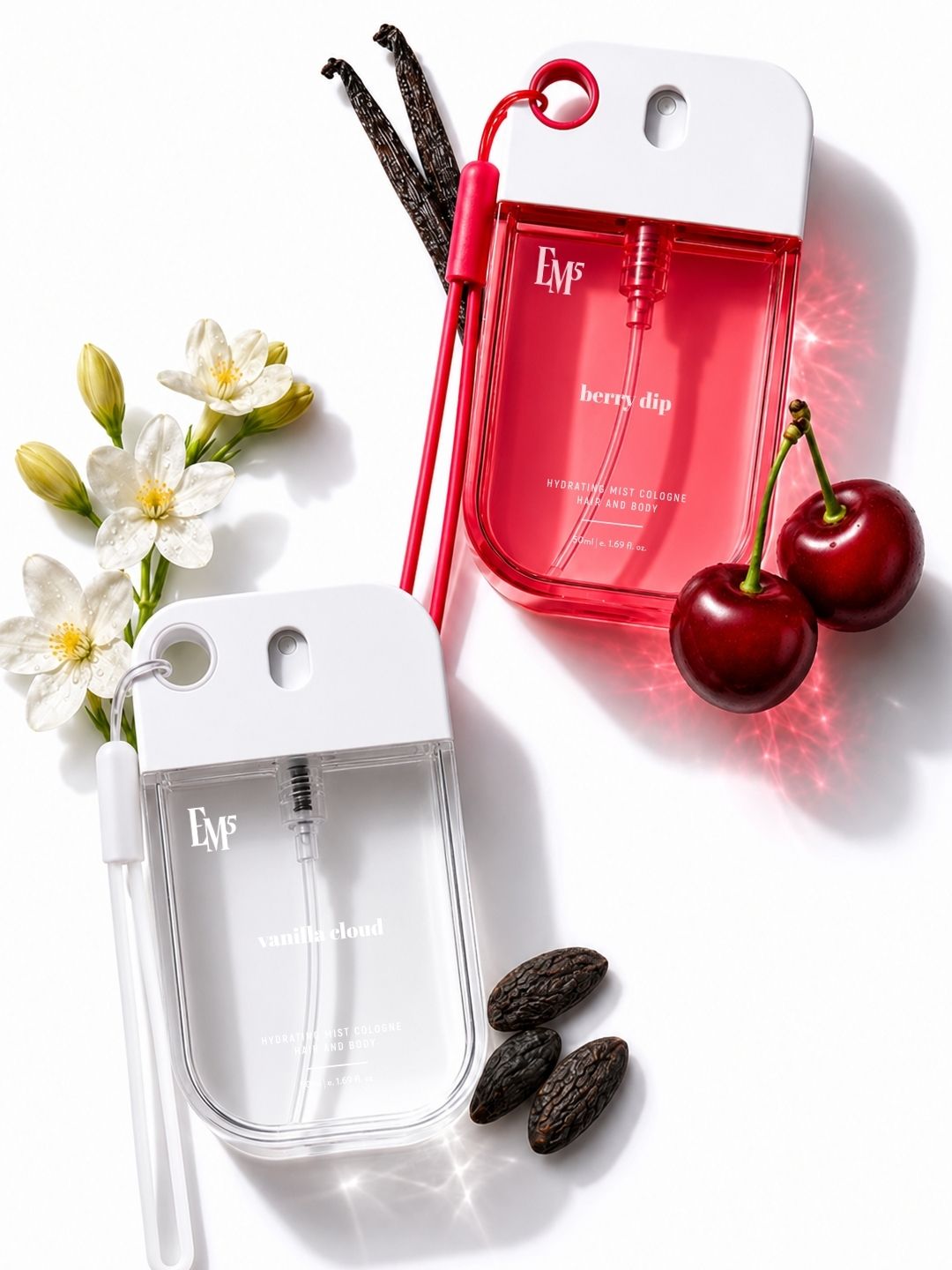 em5 Berry Dip & Vanilla Cloud Long Lasting Hair & Body Mist for Women | Body Mist - For Women-picture-19