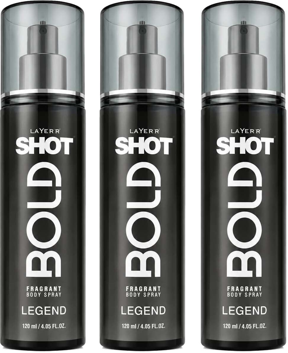 layer'r shot SHOT BOLD LEGEND BODY SPRAY 120ML(3PCS) Body Spray - For Men-picture-22