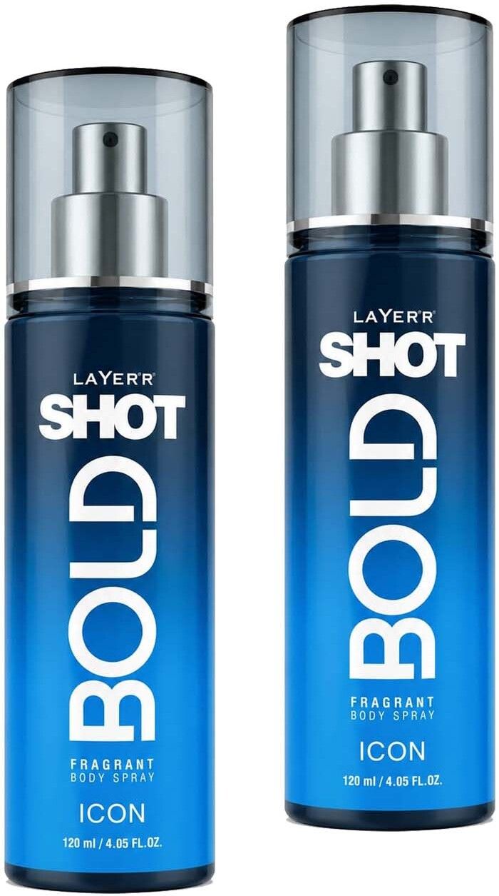 layer'r shot SHOT BOLD ICON BODY SPRAY 120ML(2PCS) Body Spray - For Men-picture-23