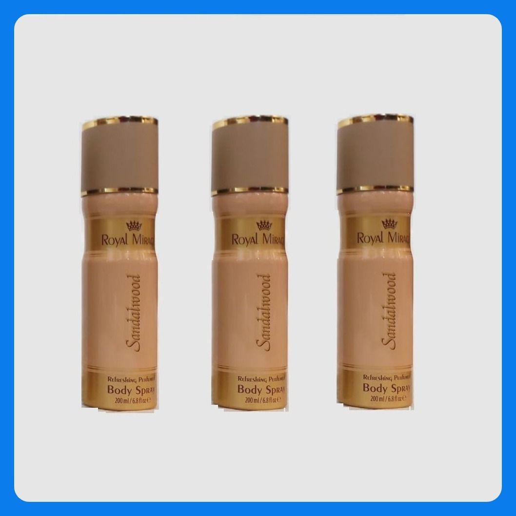 Deo - Sandalwood 200 ml women Deodrant Spray New X 3 Deodorant Spray - For Women-image-34