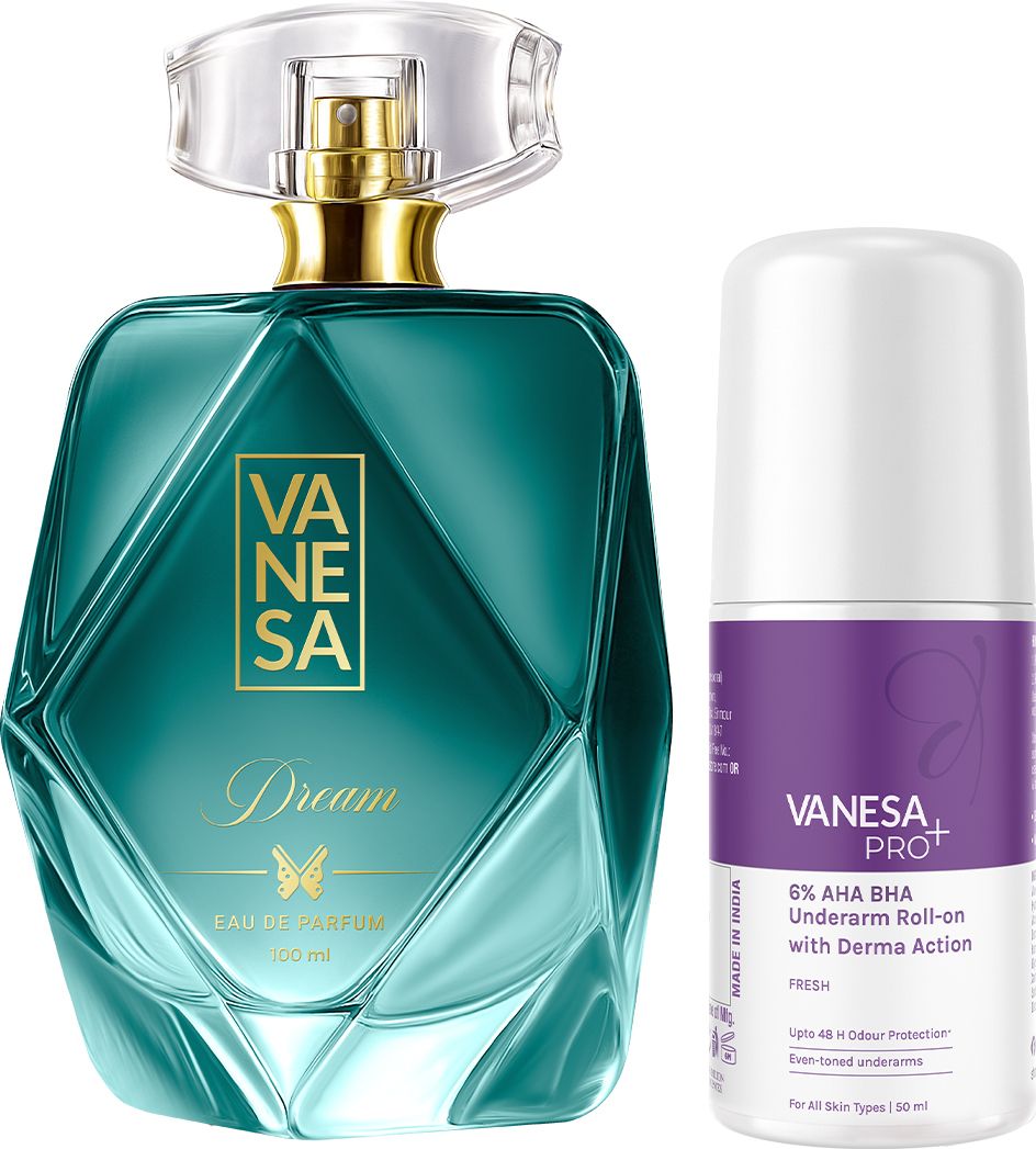 Dream Eau de Parfum 100ml + 6% AHA BHA Underarm Derma Action Fresh 50ml Deodorant Roll-on - For Women-image-46