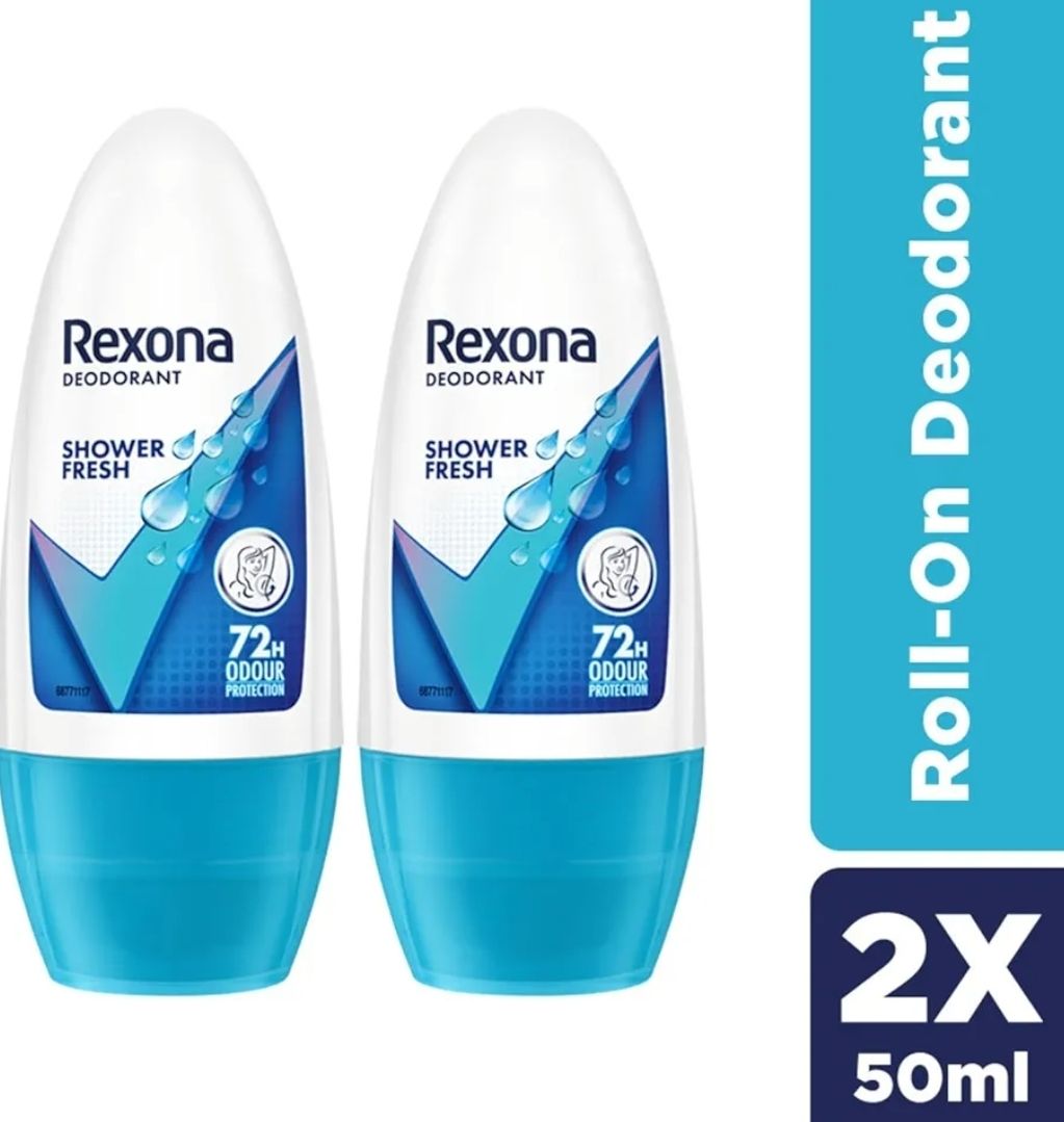 rexona Shower Fresh Underarm Roll on Deodorant (50ml+50ml)= 100ml. Deodorant Roll-on - For Women-picture-33