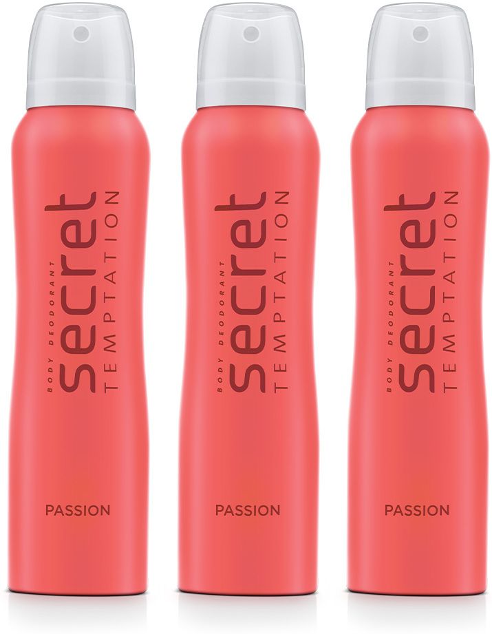 secret temptation Passion Deodorant Spray Long-Lasting Fragrance (160 ML each) Body Spray - For Women-picture-9