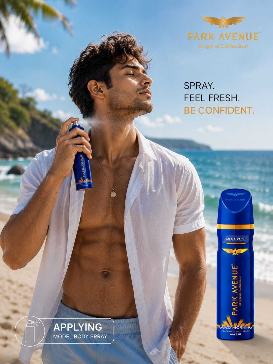 park avenue Good Morning Premium Fresh Start Deodorant Spray with Lasting Protection Deodorant Spray - For Men-picture-11