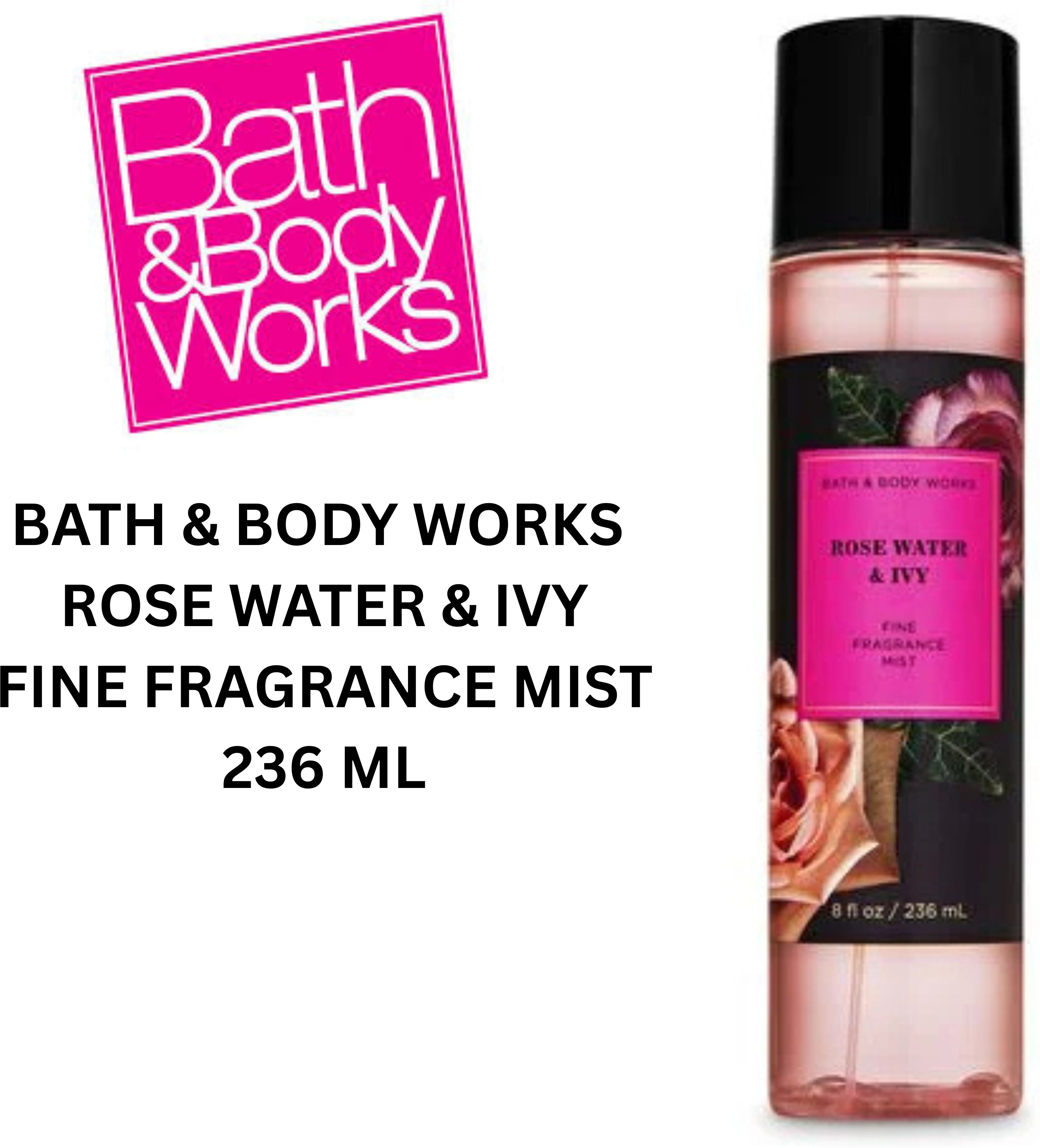 bath & body works Rose Water & Ivy Fine Fragrance Mist Body Mist - For Women-picture-7