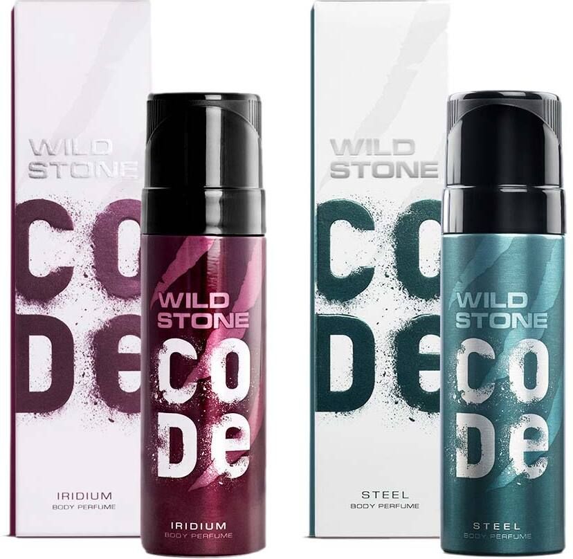 wild stone code Steel & Iridium Body Perfume for Men, (150 ml each) No Gas Deo, Long Lasting Deodorant Spray - For Men-picture-14