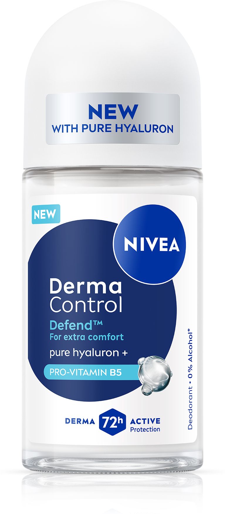 Derma Control Defend, 0%Alcohol, Hyaluronic Acid, Vitamin B5, Anti Irritation Deodorant Roll-on - For Women-image-36