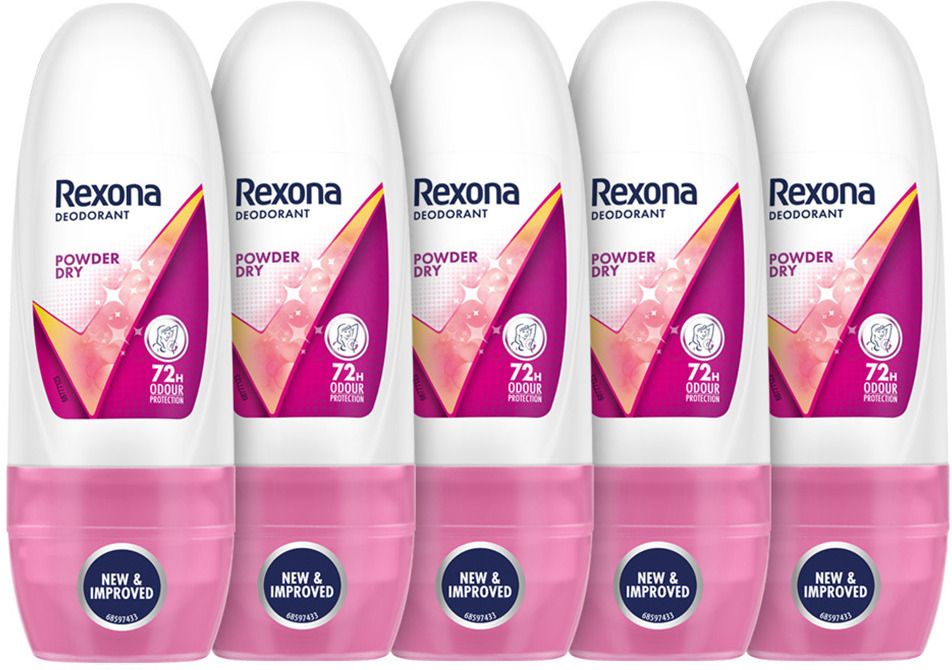 Powder Dry Underarm Deodorant Roll On, 72h Odour Protection - For Women (PO5) Deodorant Roll-on - For Women