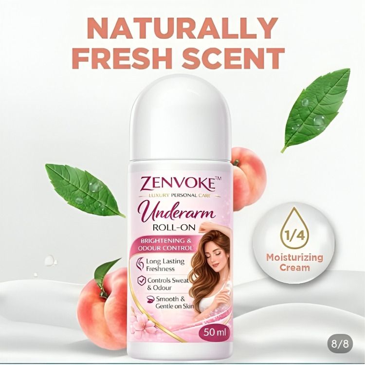 zenvoke Underarm Deodorant Roll On 50ml Anti Sweat Anti Odor Fresh Fragrance Deodorant Roll-on - For Women-picture-34