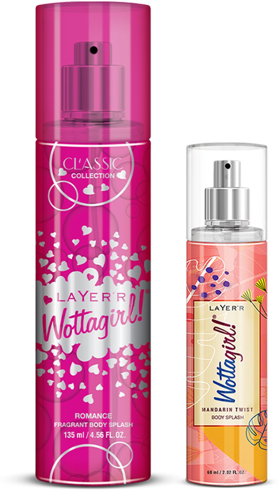 layer'r Wottagirl! Combo Classic Romance 135ml With Mandarin Twist 60ml Body Mist - For Women-picture-42