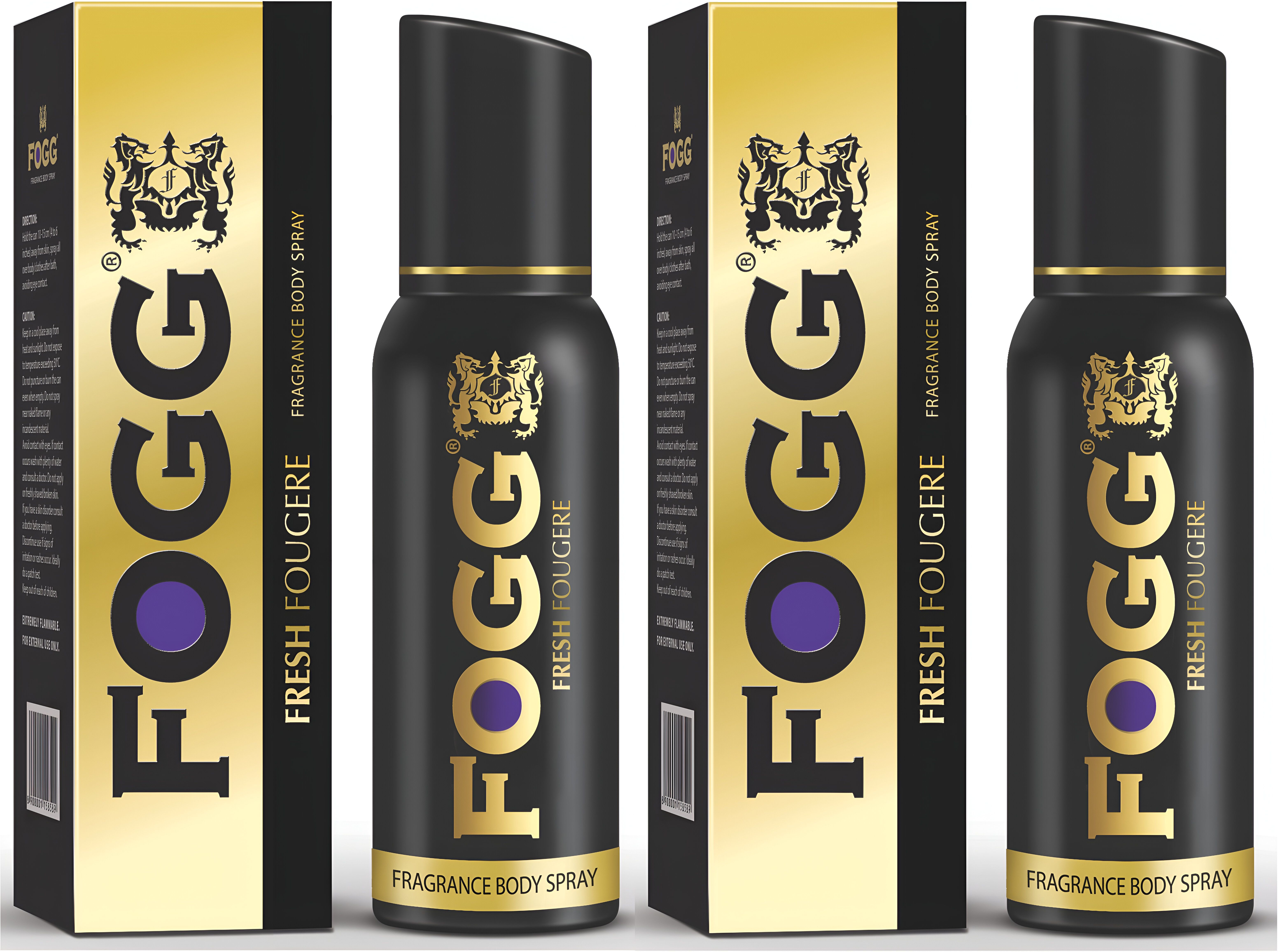 Fresh Gold Fougere Deodorant With Long Lasting Perfume Body Spray - For Men