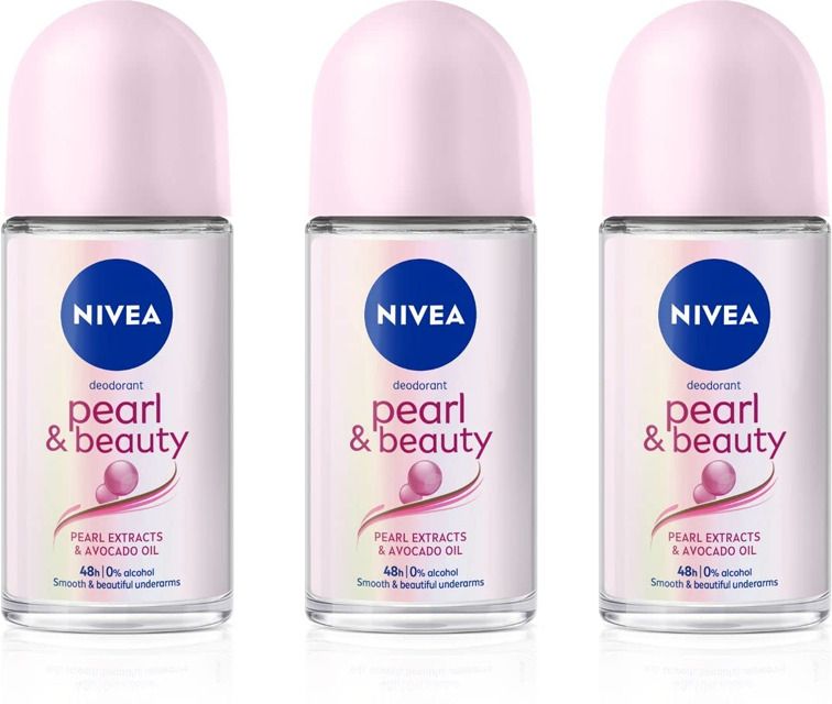 nivea Pearl and Beauty with Pearl Extracts & Avocado Oil, 48H Protection Deodorant Roll-on - For Women-picture-22