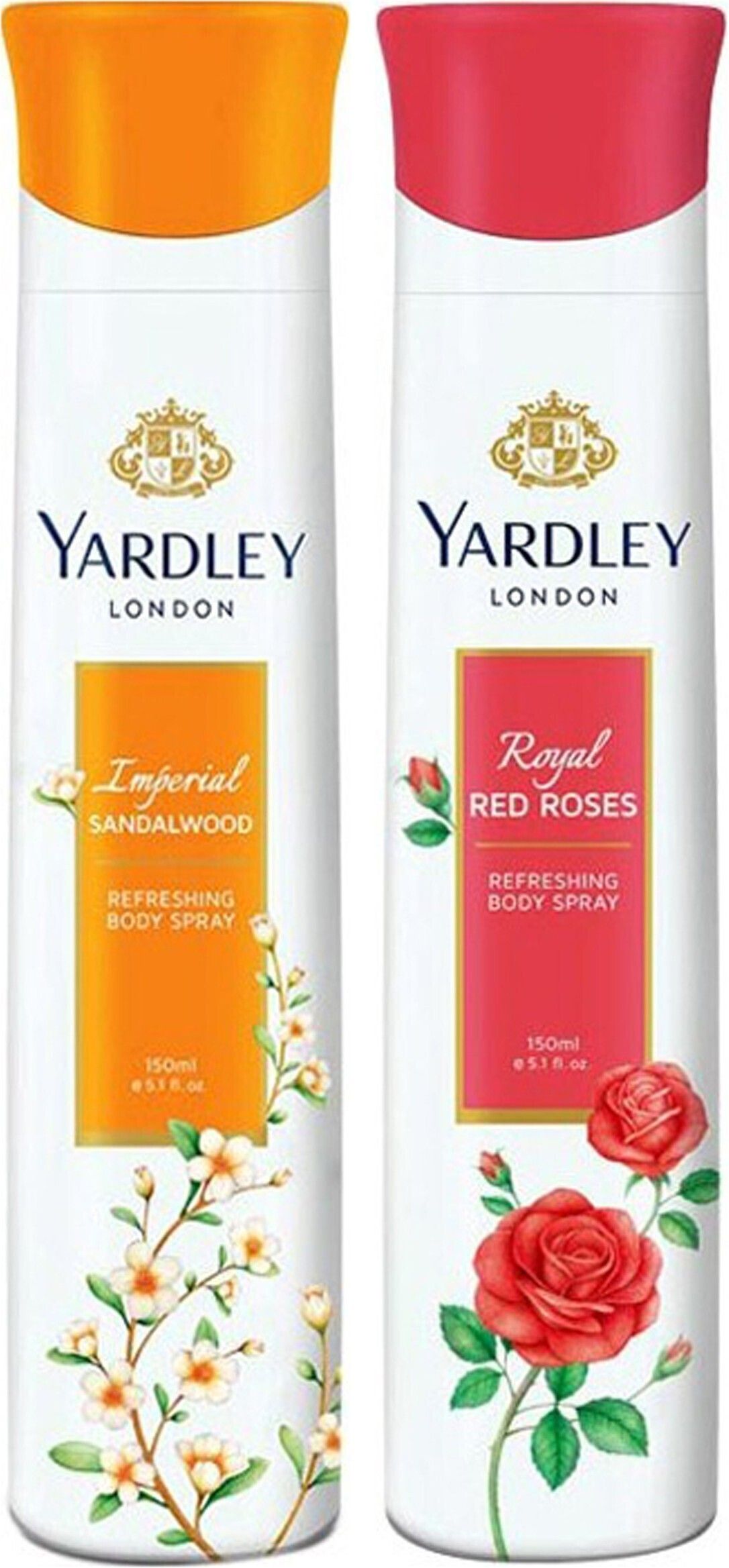 yardley london Imperial Sandalwood and Royal red roses (pack of 2) Deodorant Spray - For Women-picture-31