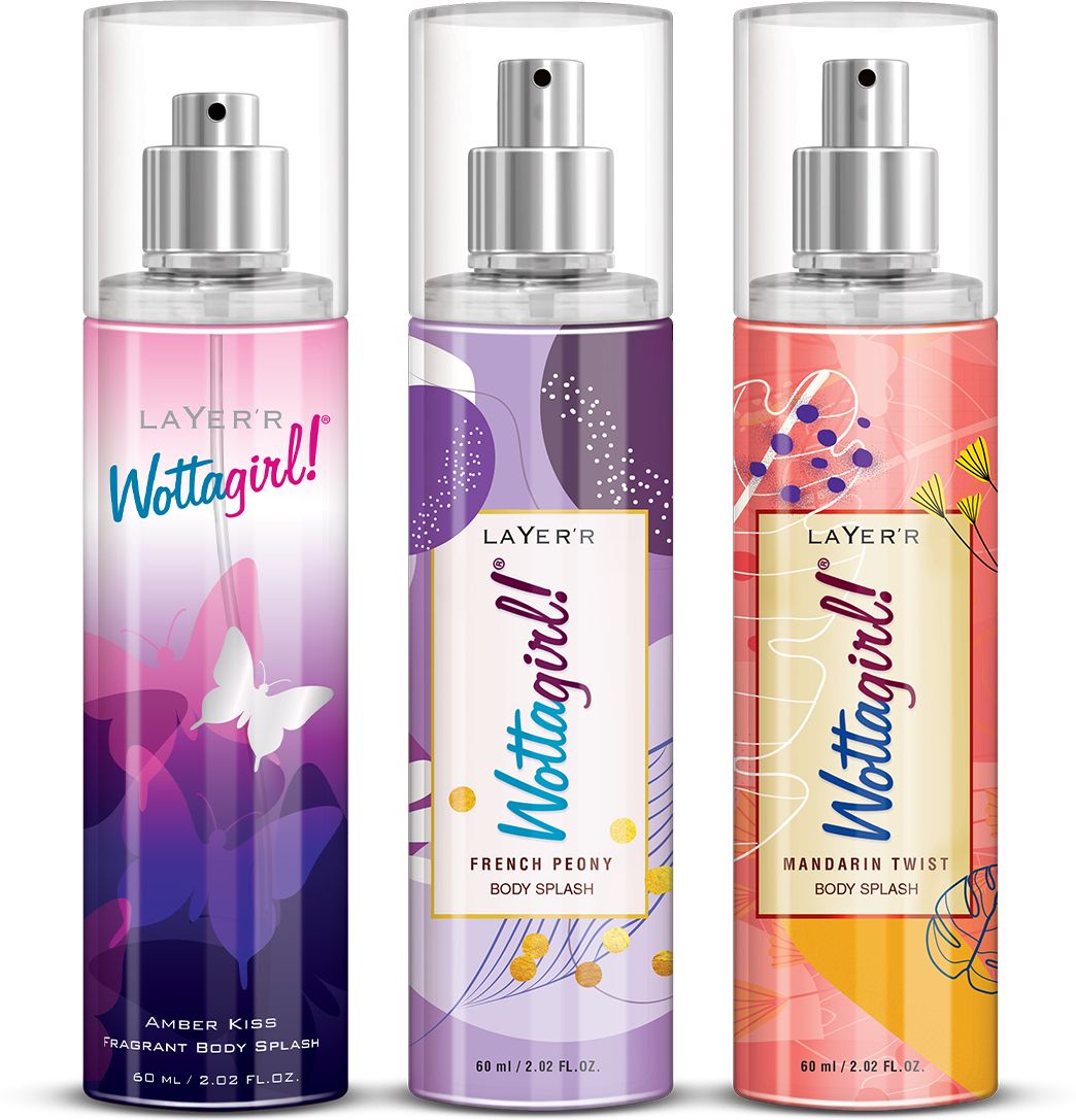 Wottagirl Body Splash Long Lasting Liquid Fresh Scen Fragrance, Body Mist-For Women
