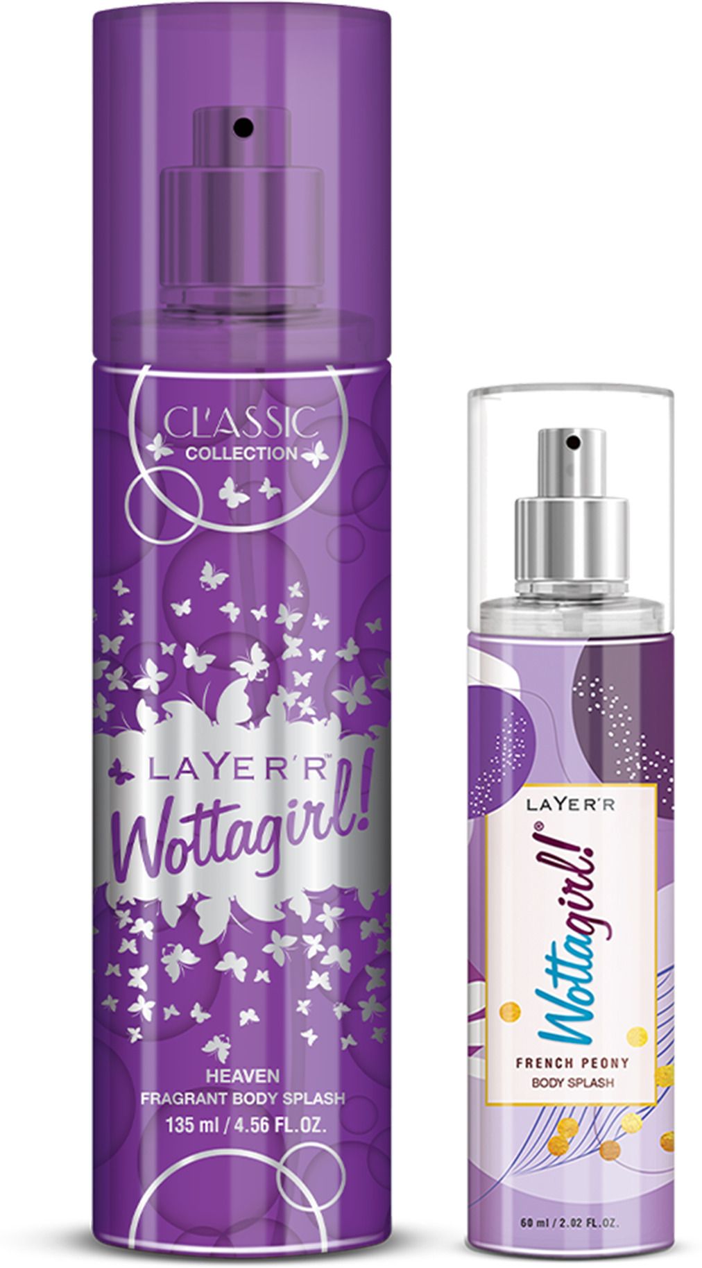 layer'r Wottagirl! Combo Classic Heaven 135ml & French Peony 60ml Body Mist - For Women-picture-25