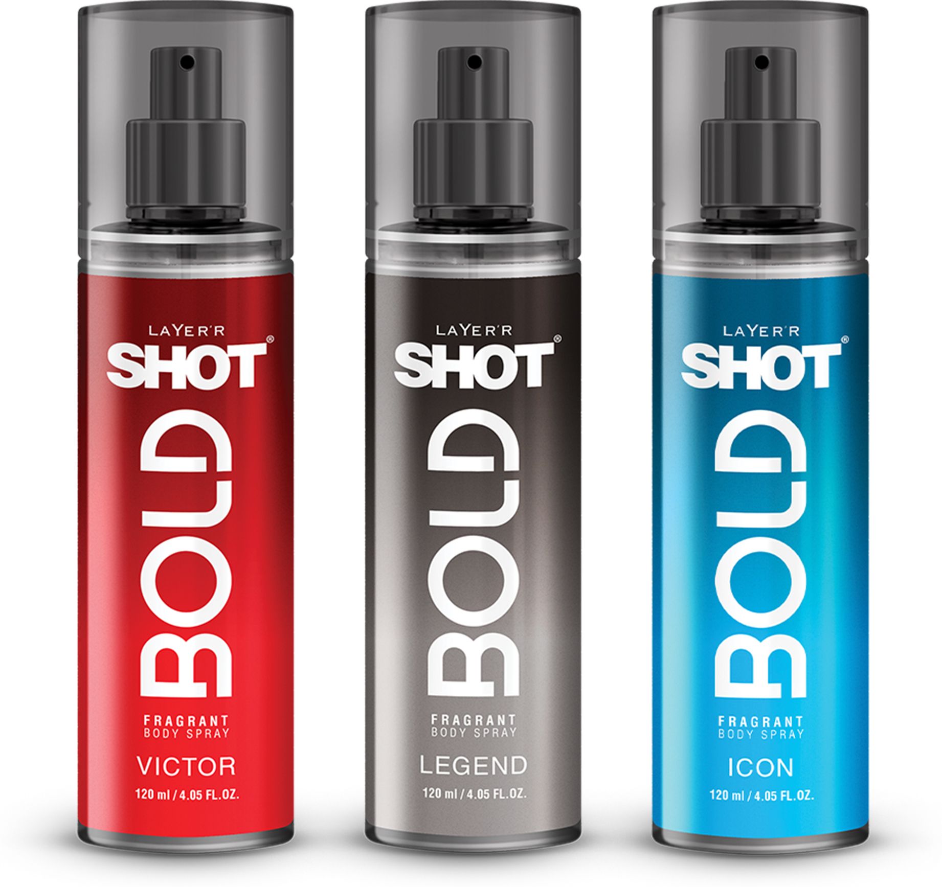 SHOT BOLD Victor, Icon and Legend Combo Long Lasting Deodorant Spray - For Men-image-39