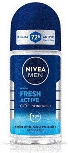 nivea men Fresh Active 72h Protection, 0% Alcohol, Fresh Ocean Extracts Deodorant Roll-on Deodorant Roll-on - For Men-picture-29