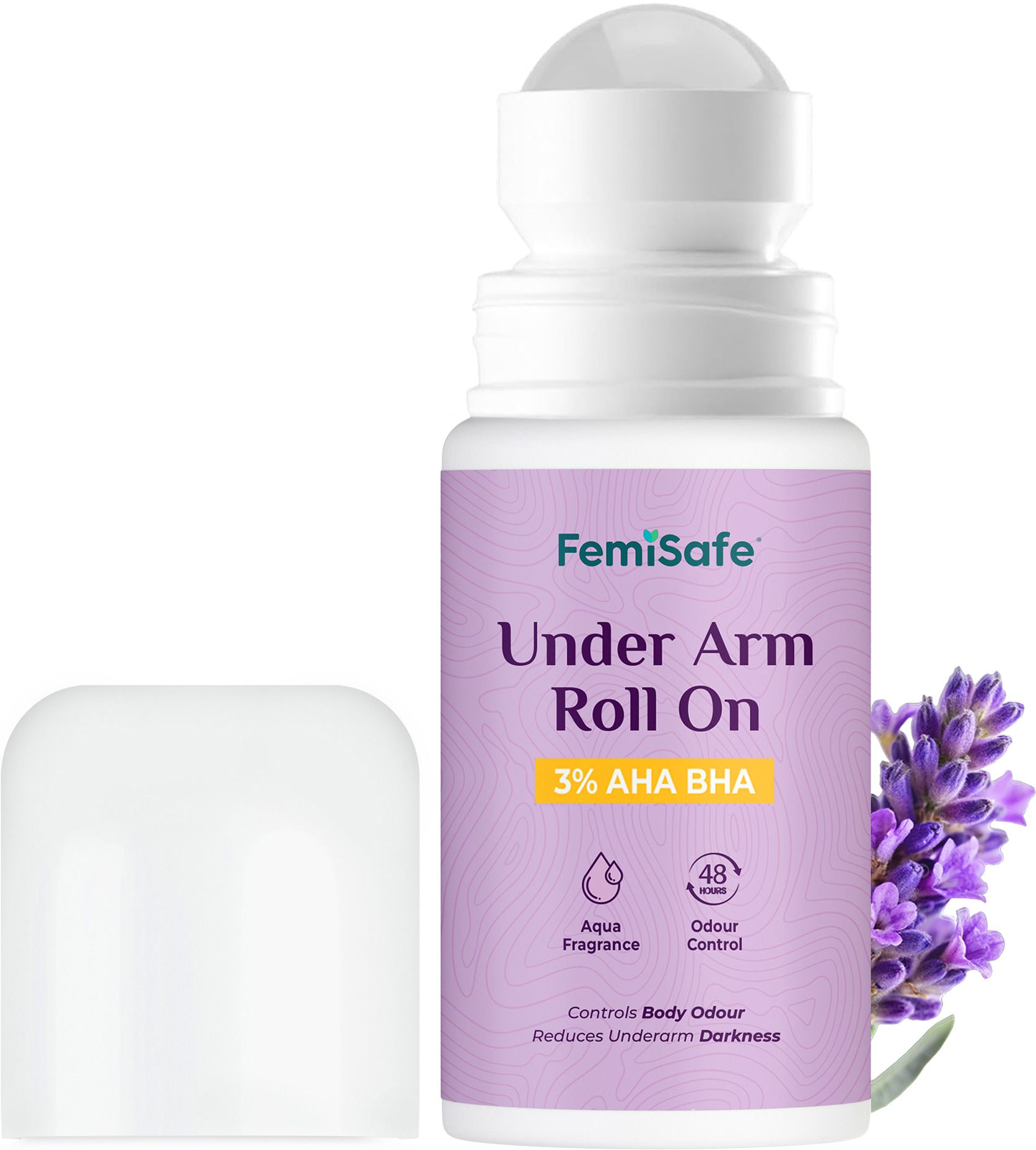 3% AHA BHA Underarm Roll-On 50ml | Controls Odour & Reduces Pigmentation Deodorant Roll-on - For Women-image-12
