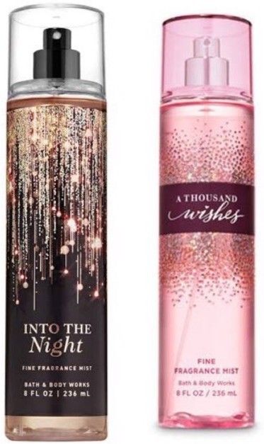 INTO THE NIGHT AND A THOUSAND WISHES FRAGRANCE BODY MIST PACK OF 2 Body Mist-For Women