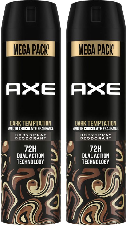 axe Dark Temptation Long Lasting For Men (Pack of 2) Body Spray-For Men-picture-2