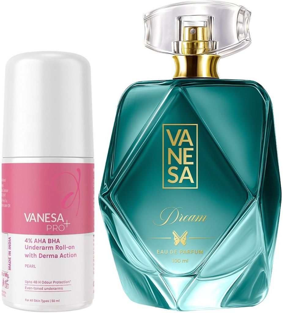 Dream Eau de Parfum 100ml + 4% AHA BHA Underarm Derma Action Fresh 50ml Deodorant Roll-on - For Women-image-48