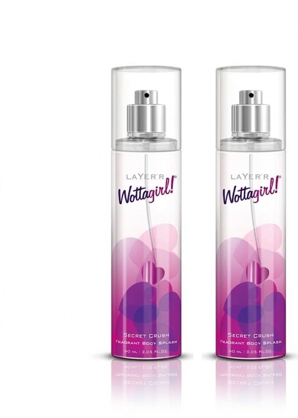 layer'r Wottagirl Secret Crush 60x2 Body Splash Long Lasting Fragrance Combo Body Mist - For Women-picture-46
