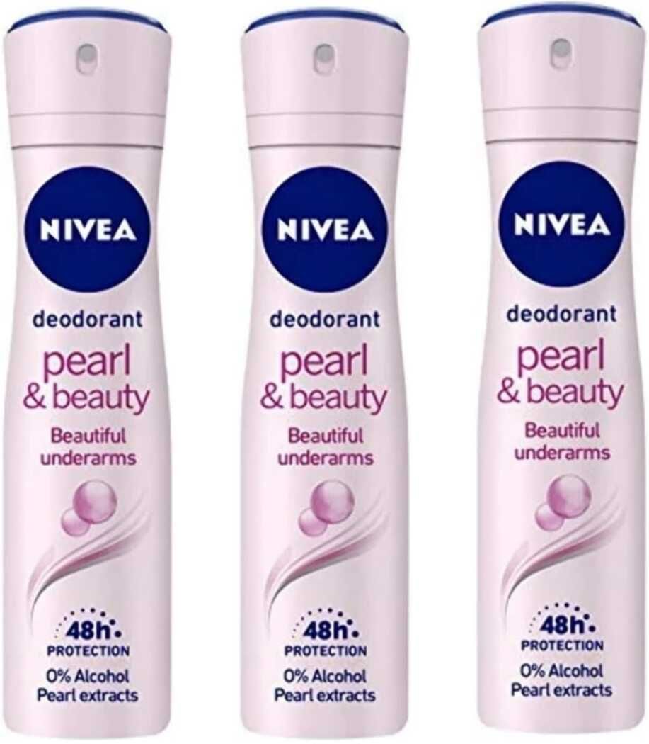 nivea pearl& beauty deo for female 150 ml set of 3 Deodorant Spray - For Women-picture-44