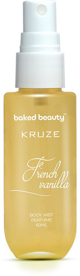 Kruze French Vanilla Body Mist Refreshing Long Lasting Gourmet Fragrance Body Mist-For Women