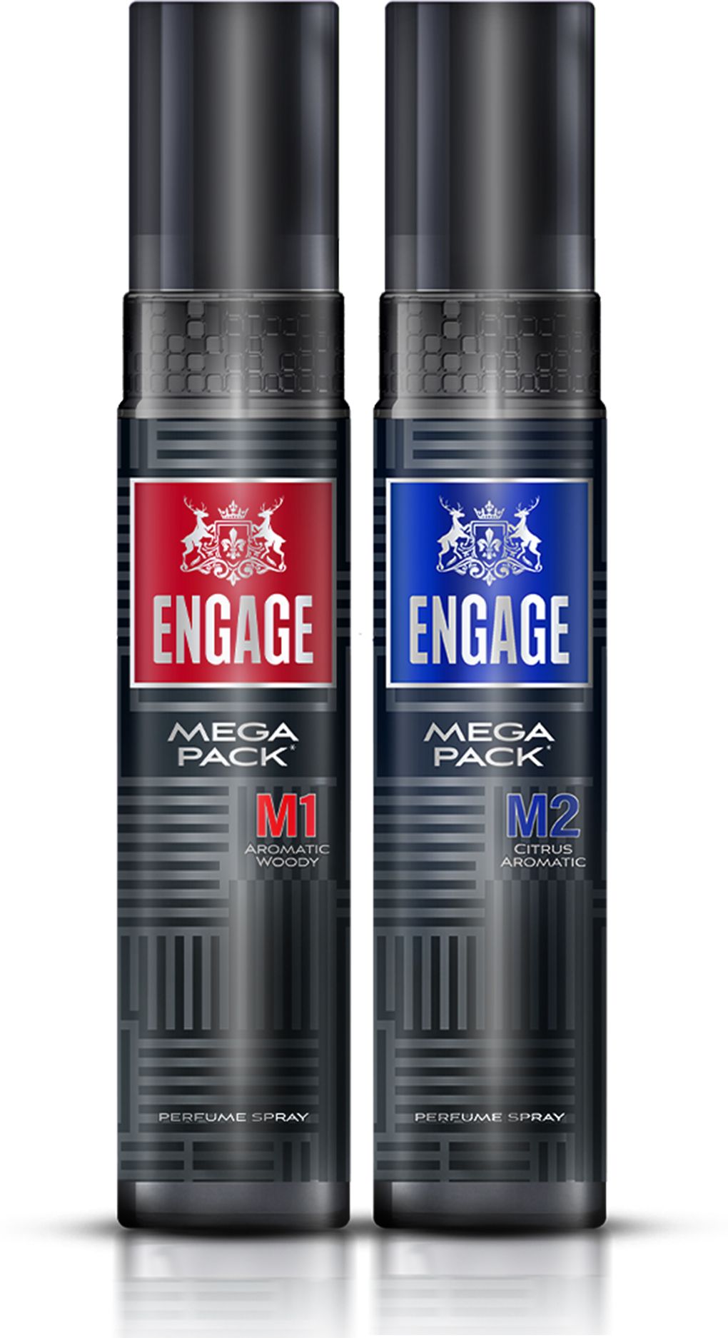 M1 & M2 Mega Pack Perfume Spray Combo for Women 160ml x2,Long Lasting Fragrance Deodorant Spray - For Men