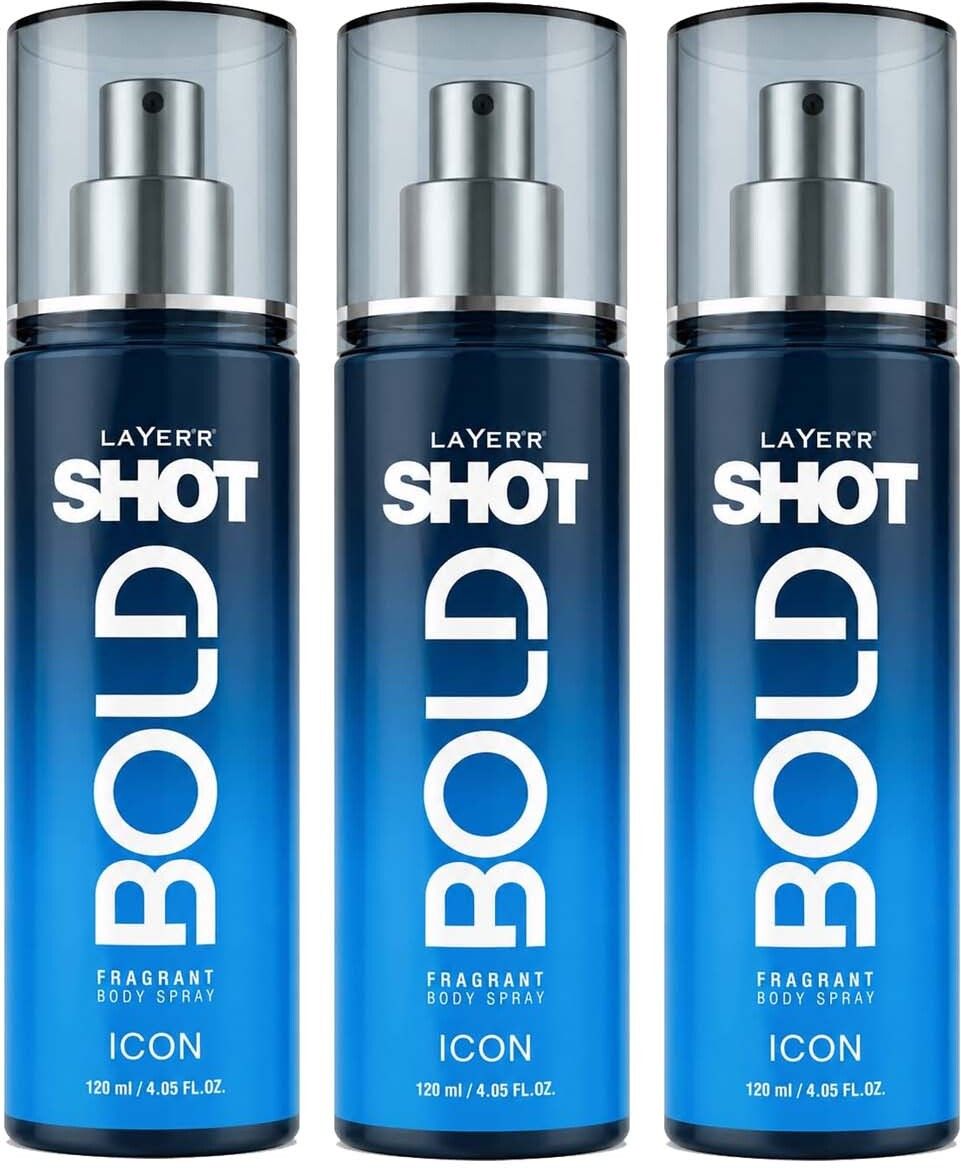 layer'r shot SHOT BOLD ICON BODY SPRAY 120ML(3PCS) Body Spray - For Men-picture-25