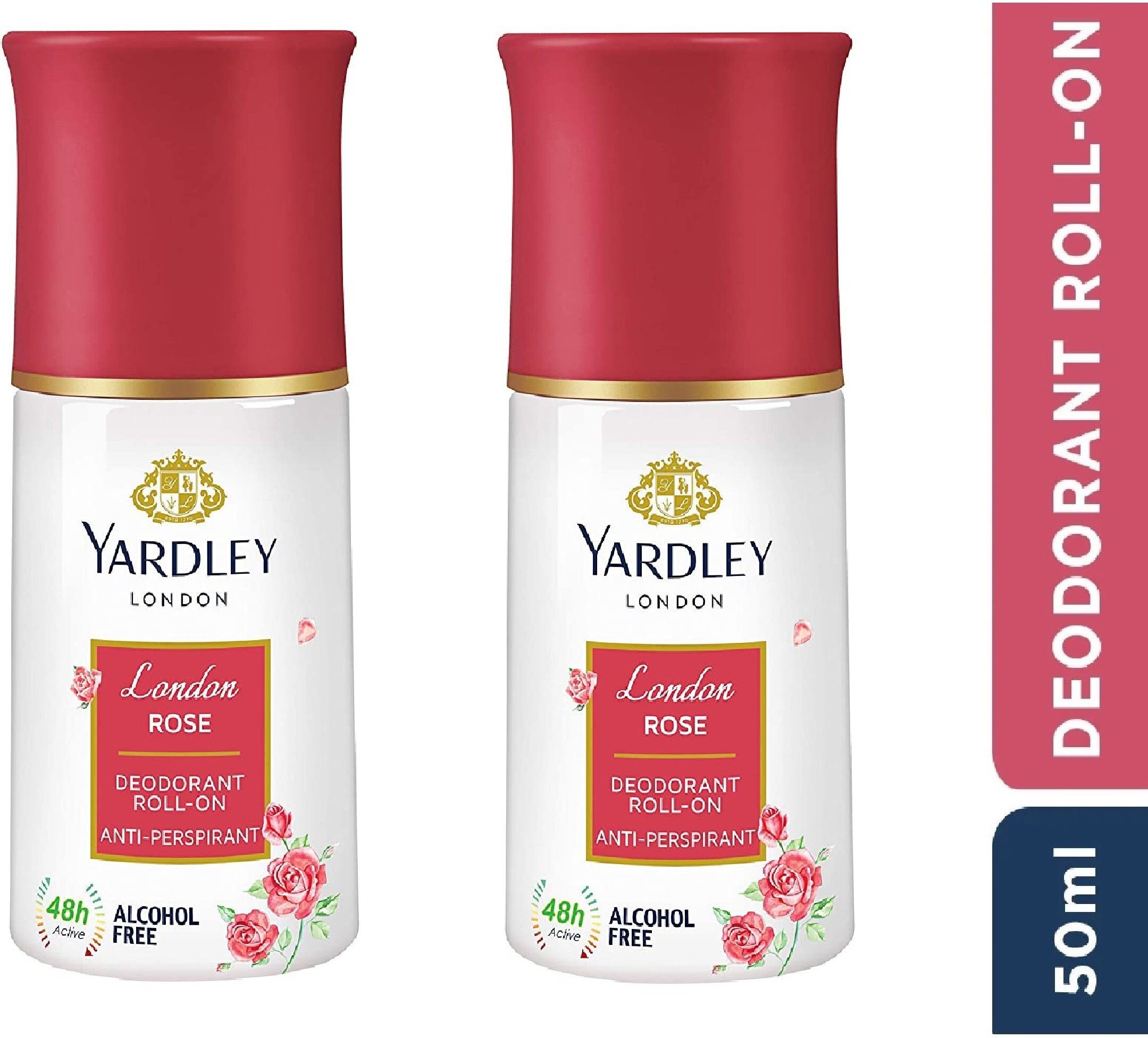(London Rose Roll-On 50ml) Pack Of 2 V Deodorant Roll-on - For Women-image-21