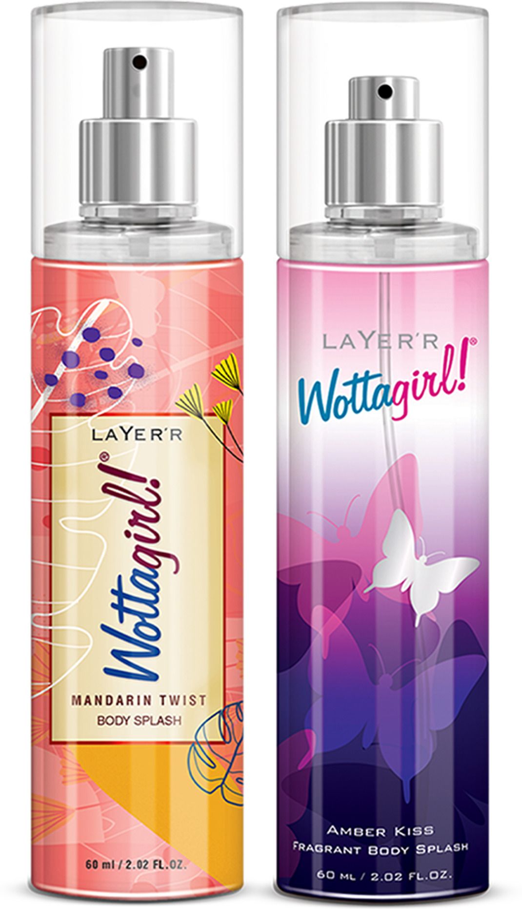 layer'r Wottagirl! Combo Amber Kiss 60ml & Mandarin Twist 60ml Body Mist - For Women-picture-33