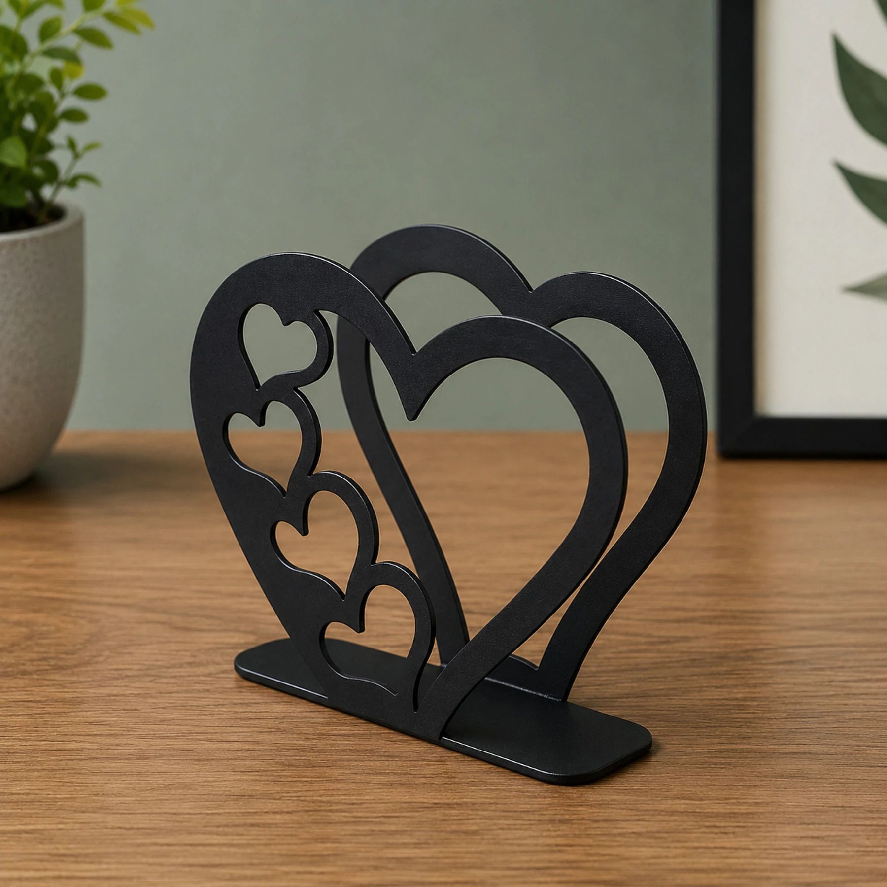 1 Compartments Metal heart shape-image-16
