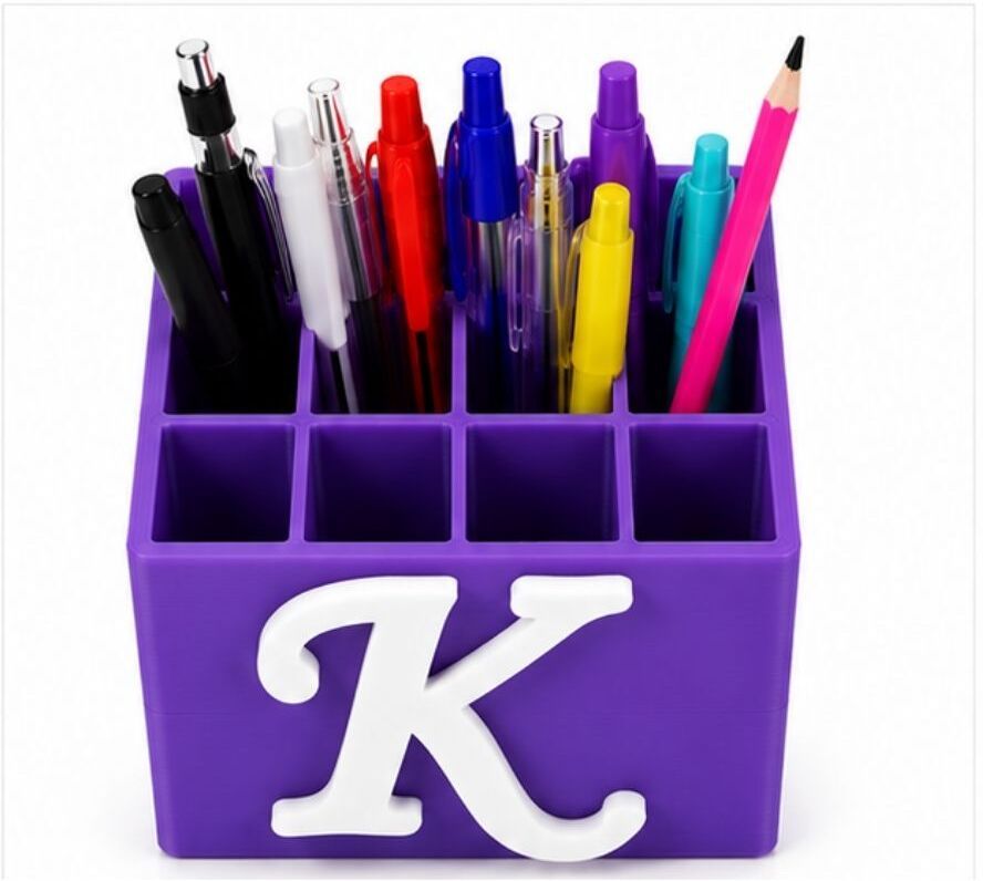 12 Compartments Plastic Pen Holder-image-28