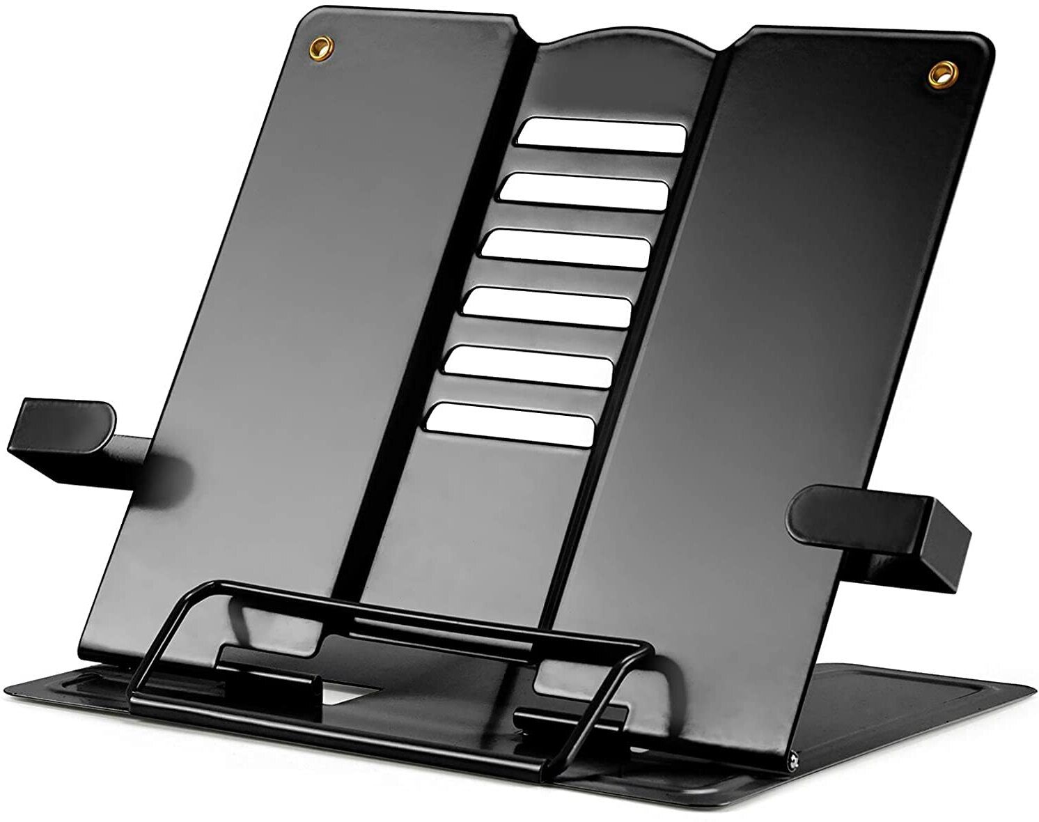 cheferyn METAL BOOK STAND BLACK Metal Open Book Shelf-picture-0