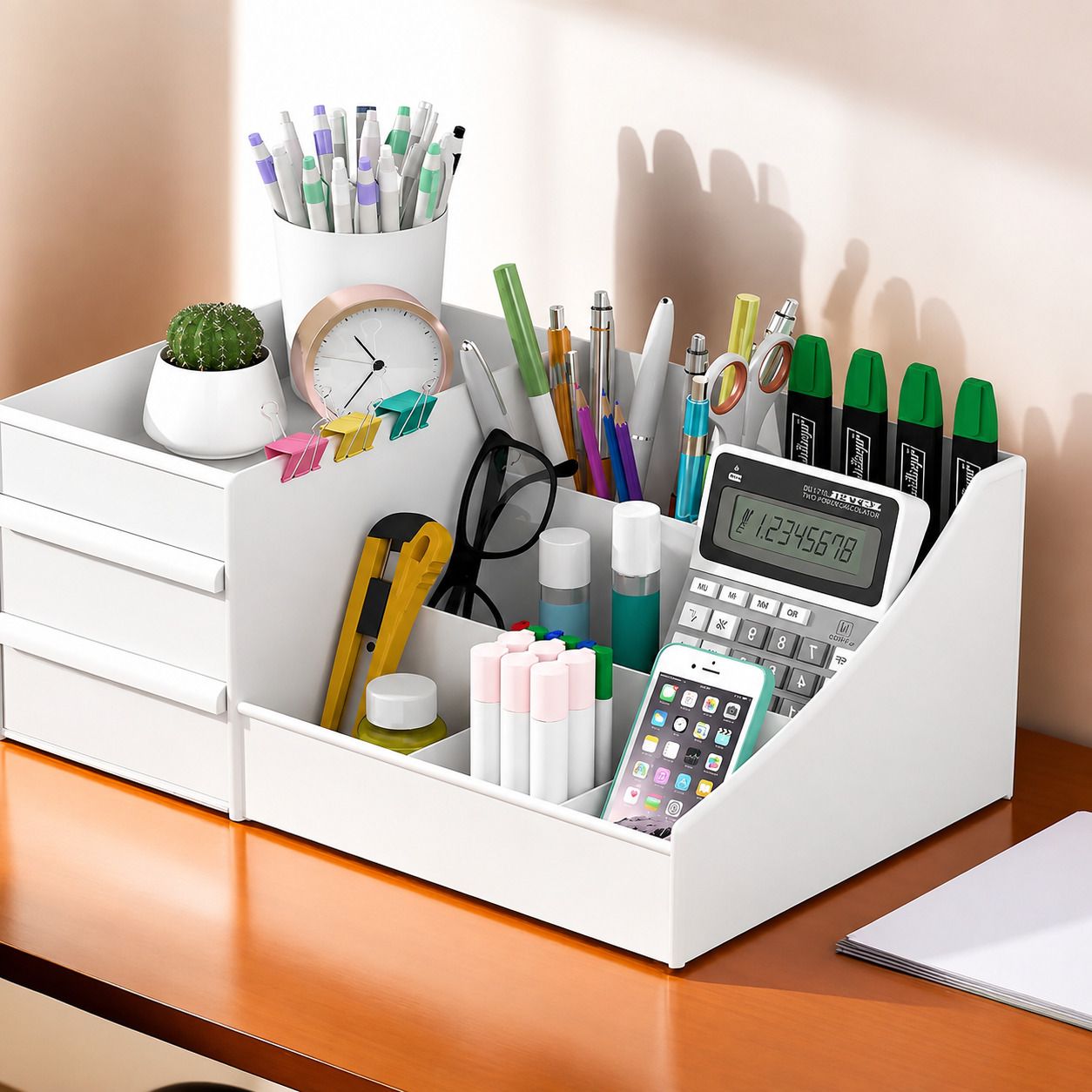 arya 9 Compartments PLASTIC Desk Organizer-picture-19