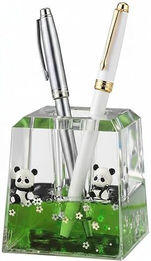 2 Compartments PLASTIC Pencil holder-image-5