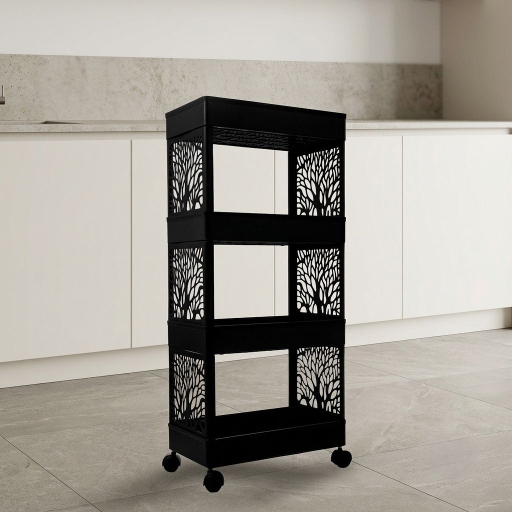 maxtid Plastic Multilayer Plastic Storage trolley Designed for Everyday Organization Storage Basket-picture-20