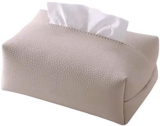 PU Leather Tissue Box Holder Modern Rectangular Tissue Organizer Vehicle Tissue Dispenser-image-19