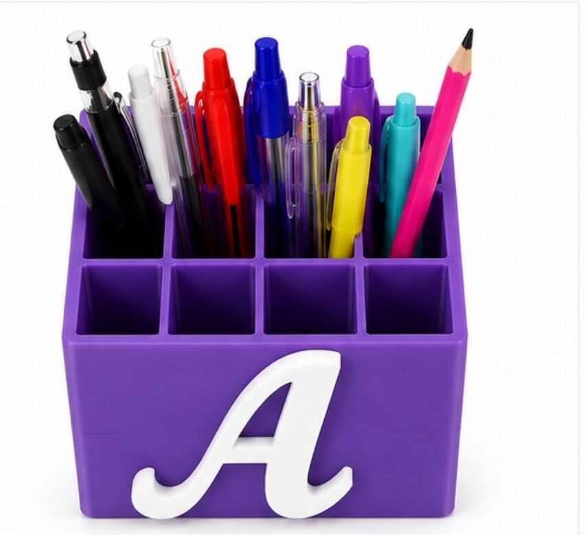 12 Compartments Plastic Pen Holder-image-31