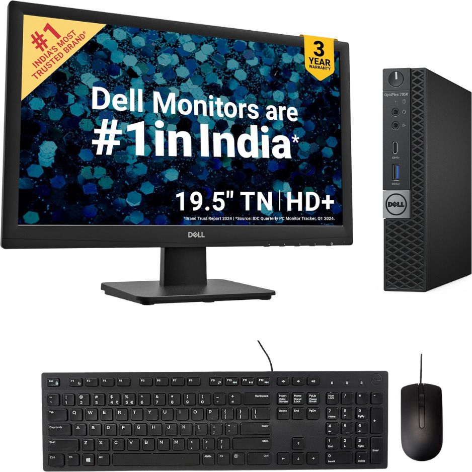 DELL Core i5 (7th Gen) (8 GB / 256 GB / Windows 10) Assembled Desktop Computer-image-10