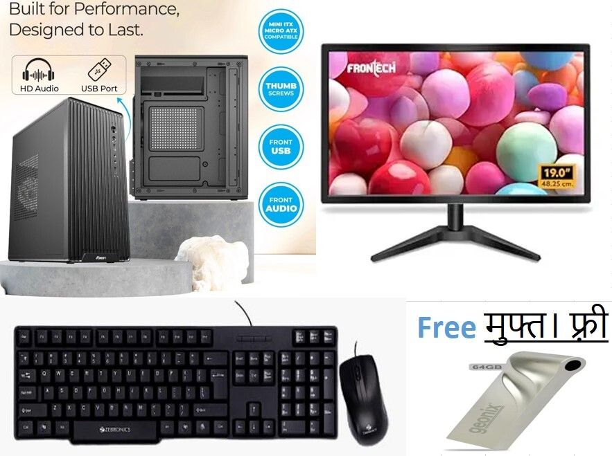 TCM FOXIN Core i3 (4th Gen) (8 GB / 256 GB / Windows 11) Assembled Desktop Computer-image-8