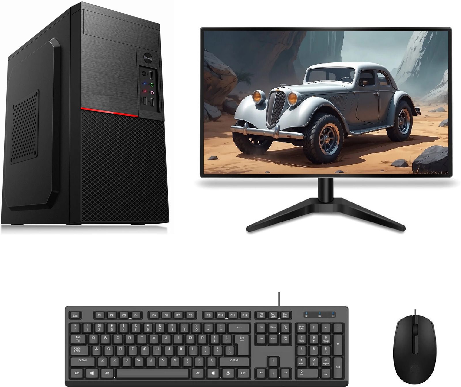 ENTWINO Intel Core i5 (8 GB / 500 GB / Windows 10) Assembled Desktop Computer