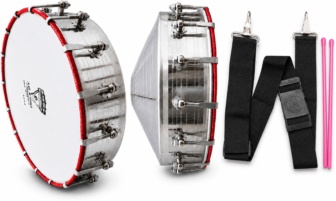 Tasha Drum Steel Dhol 13.4 Inches with Stick and Belt Nut & Bolts Dholak-image-3