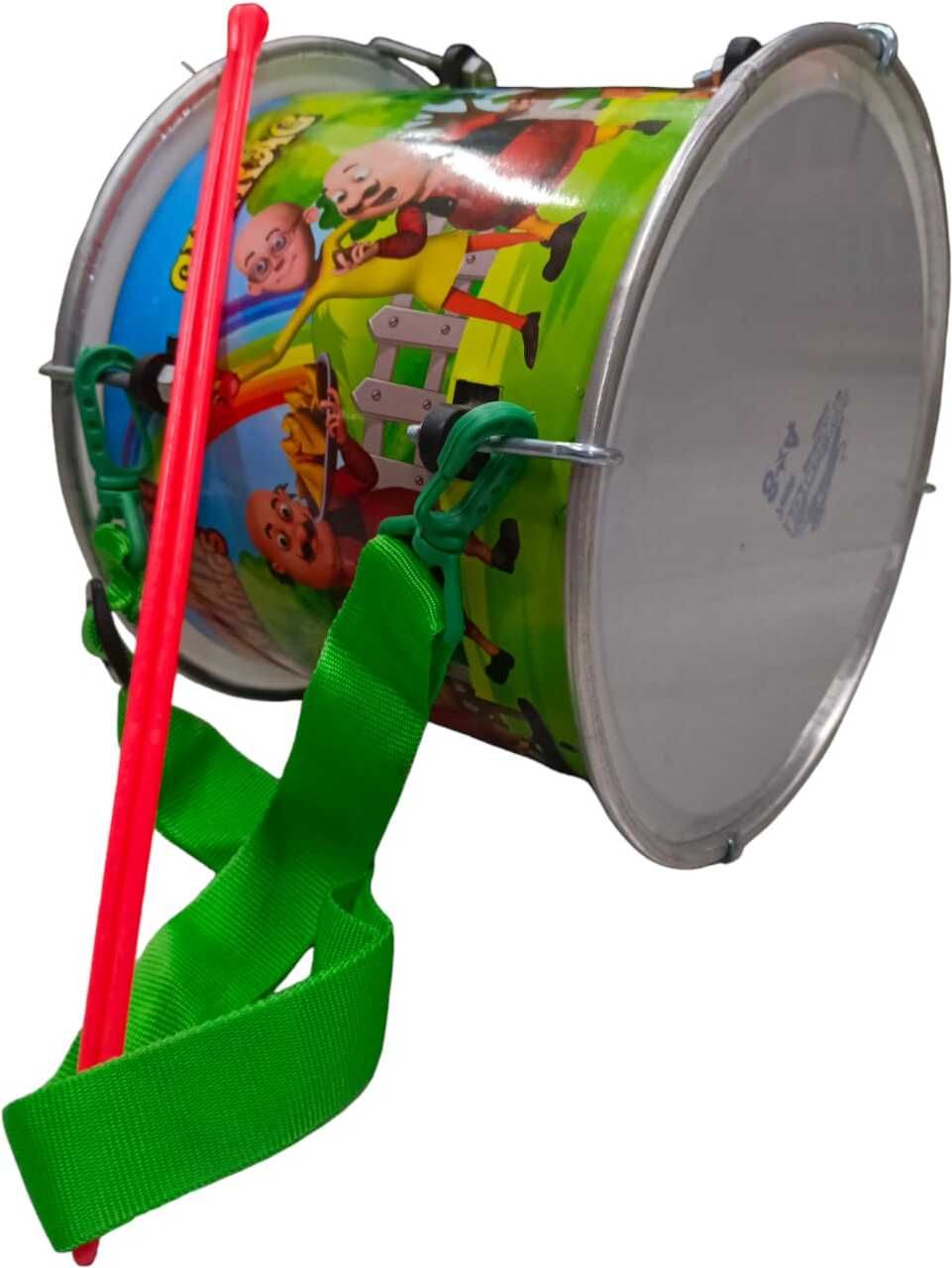 Best Of Kids Dhol Drum With Stick & Belt Use For Ganpati Holi & Festival Gift Nut & Bolts Dholak-image-29