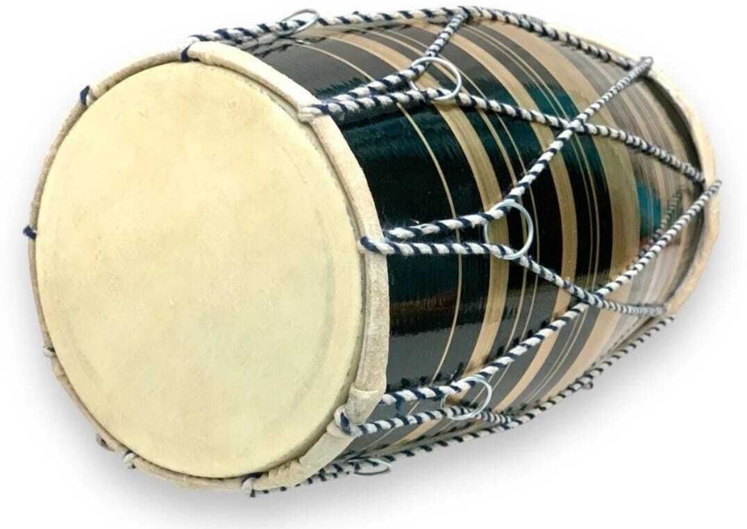Dholak for kids 12 inch wooden dholak 009 Rope & Rings Dholak-image-41