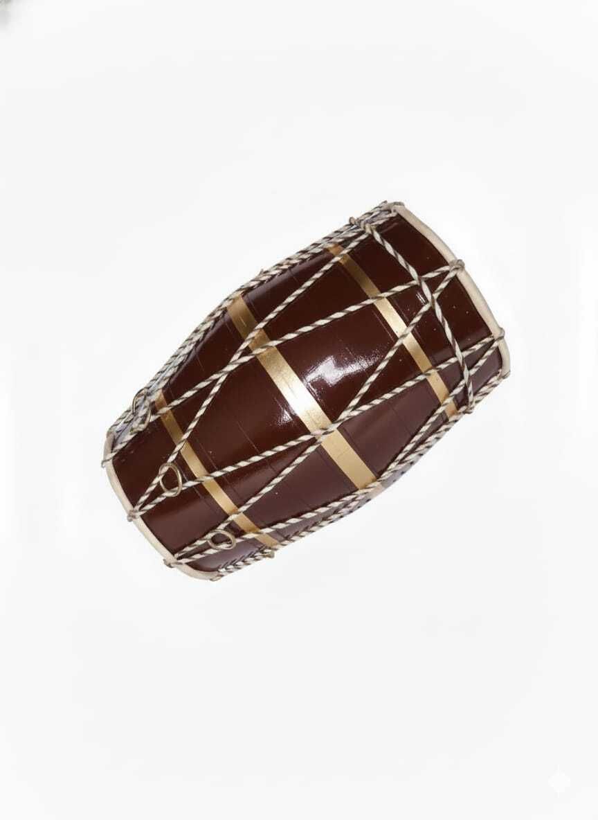 lagit 12 inch Plastic dholak perfect for kids & homed decor and pooja Rope & Rings Dholak-picture-27