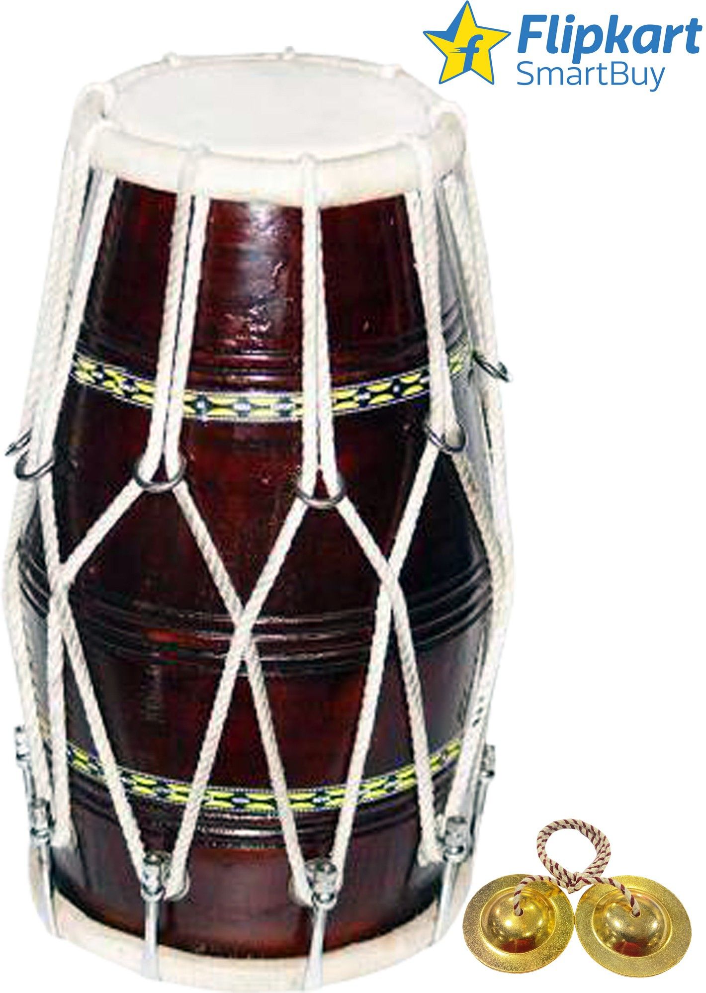 flipkart smartbuy Tun head rope and bass head nut bolt Dholak Rope & Rings Dholak-picture-9