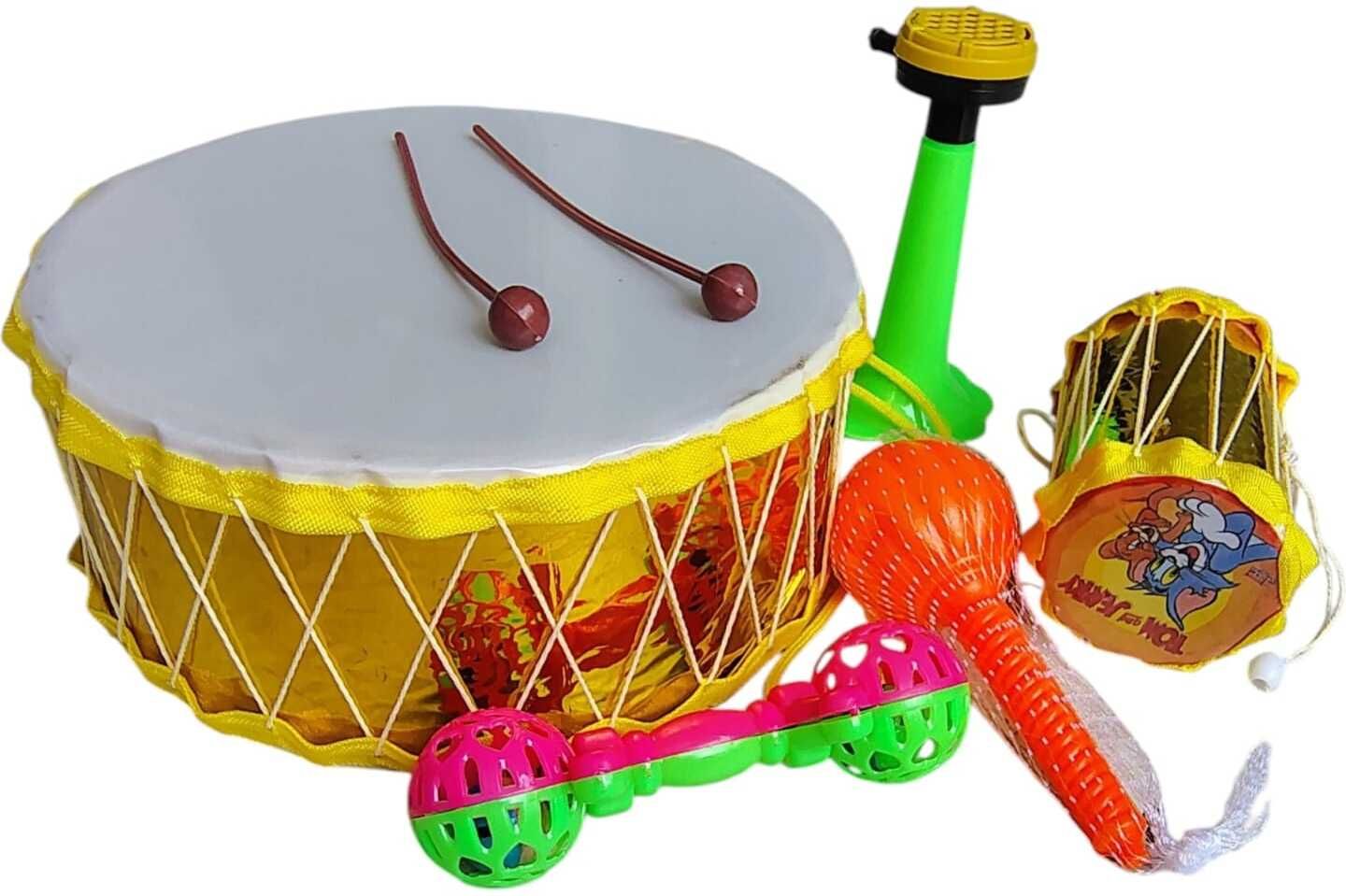 satgurutoys YELLOWSET001 Rope & Rings Dholak-picture-18